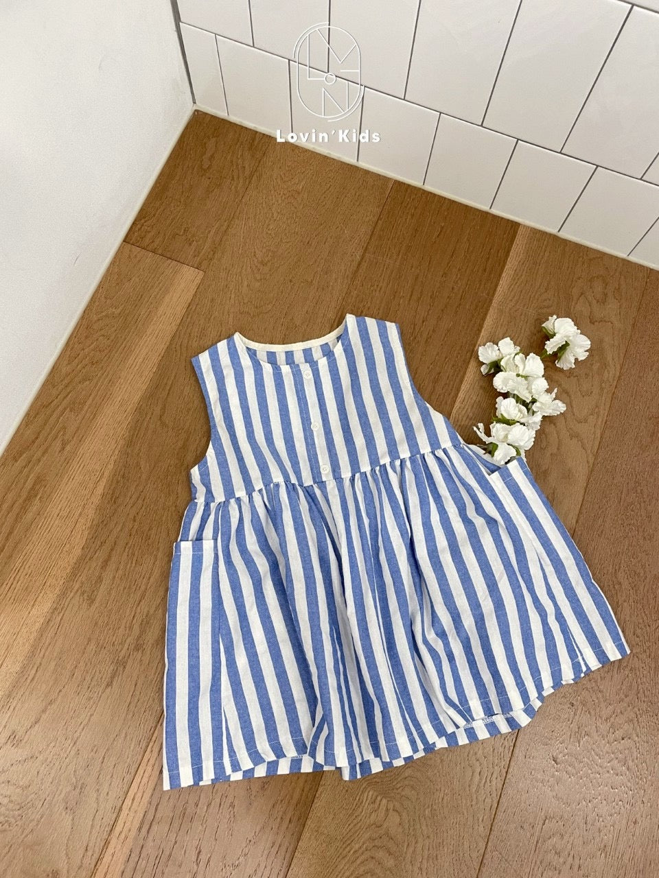 【25/夏】【店舗販売/即日発送】ストライプワンピース