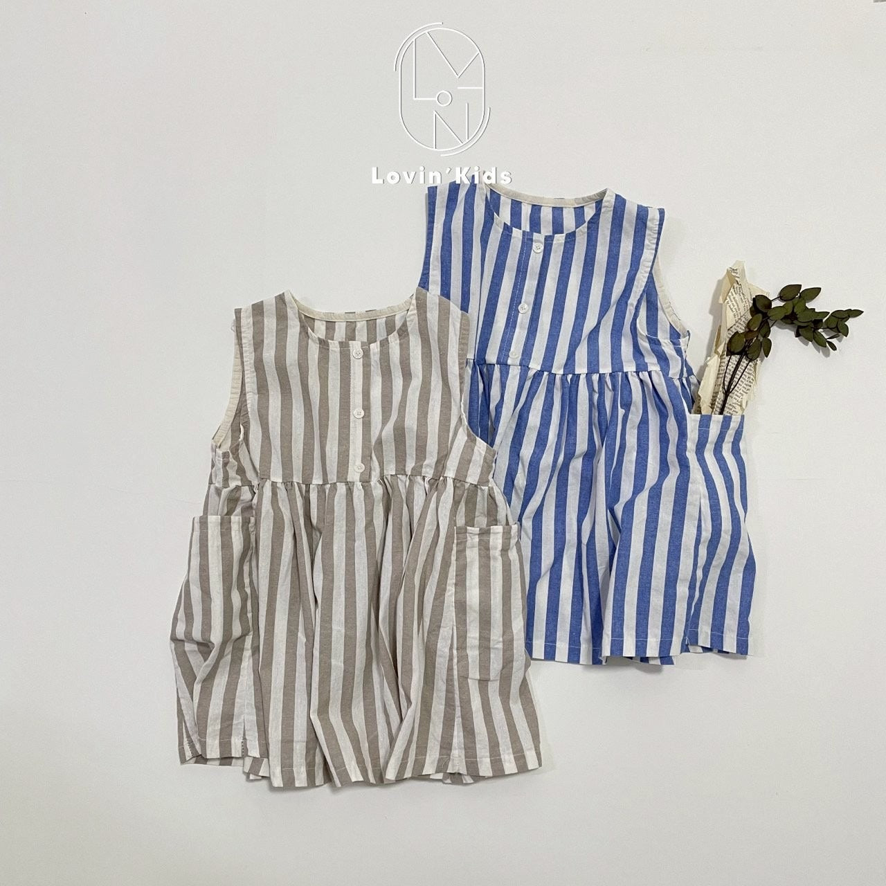 【25/夏】【店舗販売/即日発送】ストライプワンピース