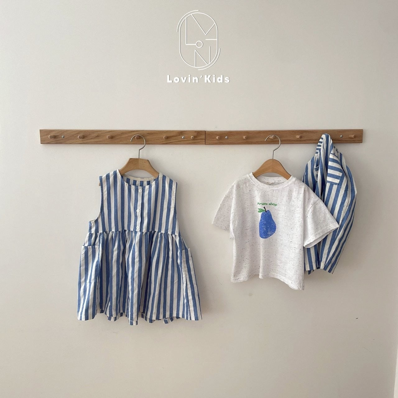 【25/夏】【店舗販売/即日発送】ストライプワンピース
