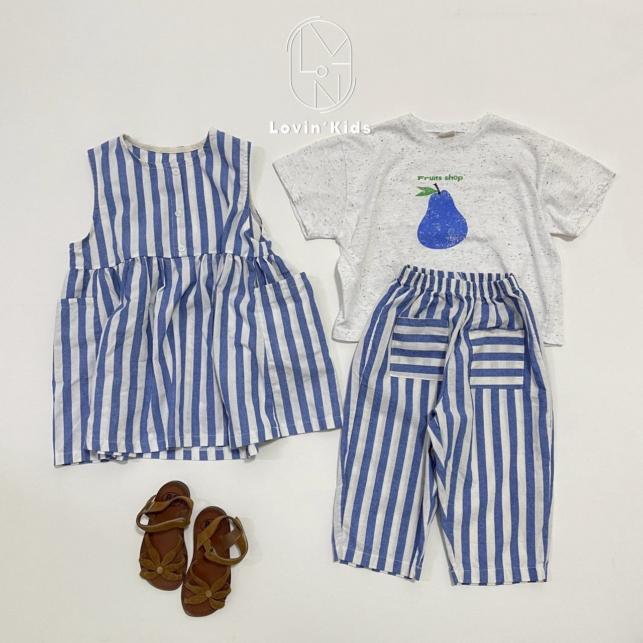 【25/夏】【店舗販売/即日発送】ストライプワンピース