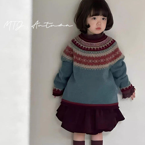 【25/冬】【店舗販売/即日発送】ガーリーアクリルラグランニット