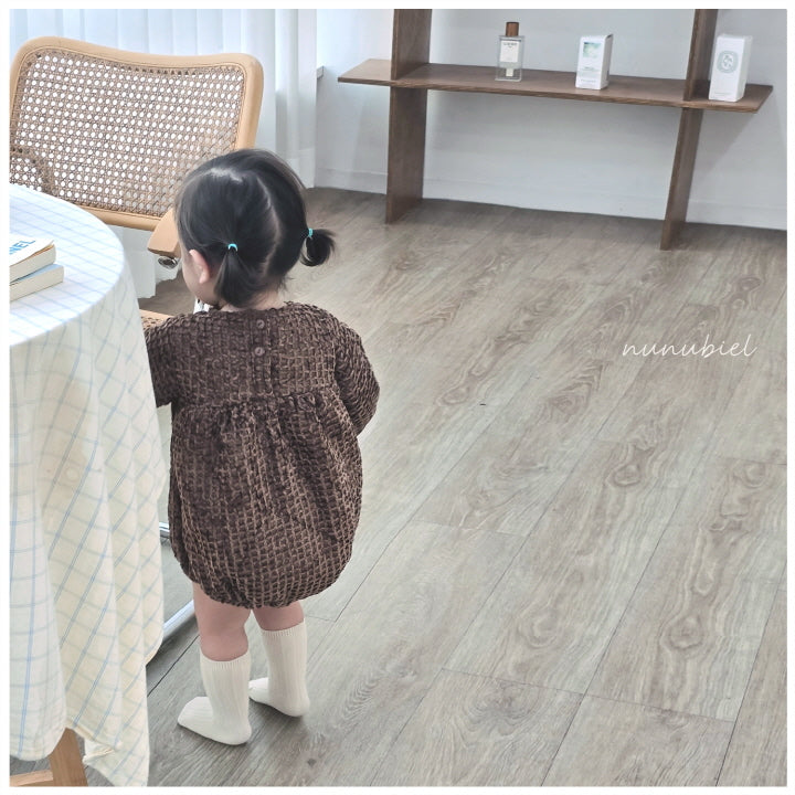 【24/冬】【店舗販売/即日発送】ボネット付ワッフルロンパース