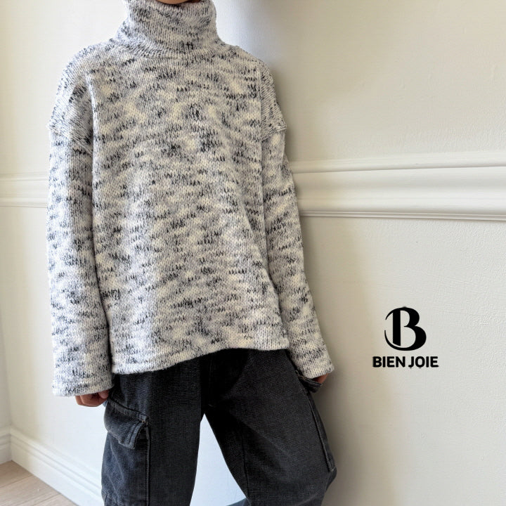 【24/冬】【店舗販売/即日発送】総柄タートルネックニット