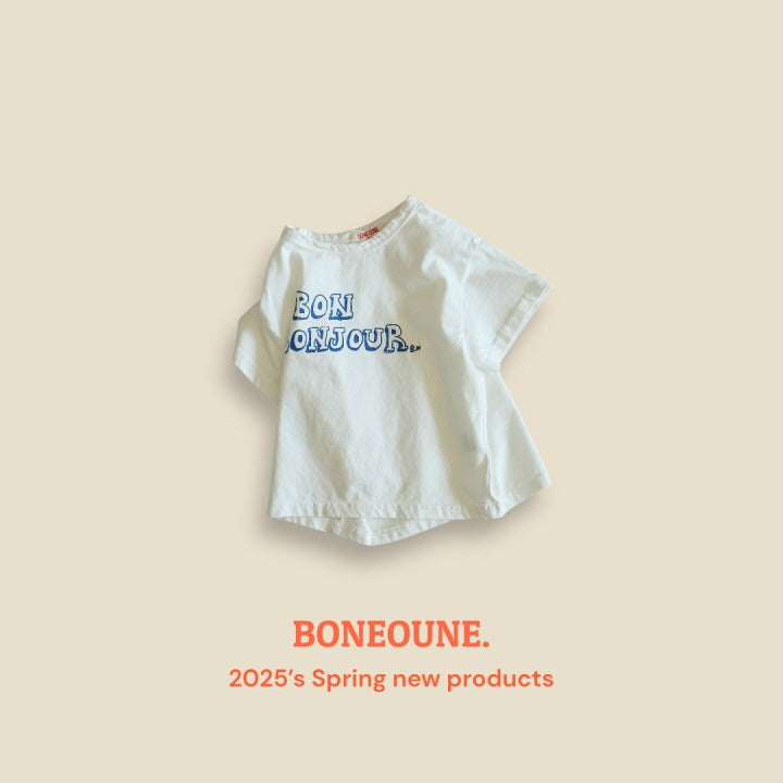 【25/夏】【店舗販売/即日発送】ボンジュールTシャツ