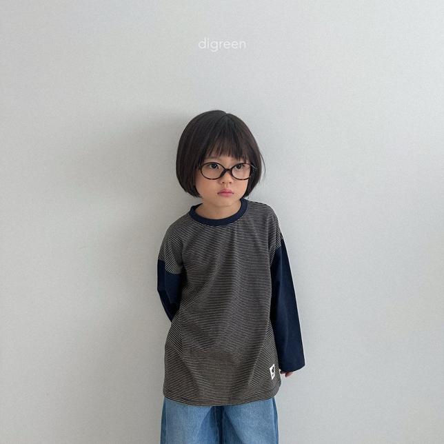 【25/秋】【店舗販売/即日発送】袖きりかえボーダーTシャツ