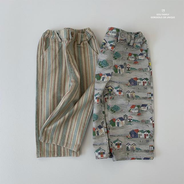 【25/秋】【店舗販売/即日発送】総柄レトロパンツ