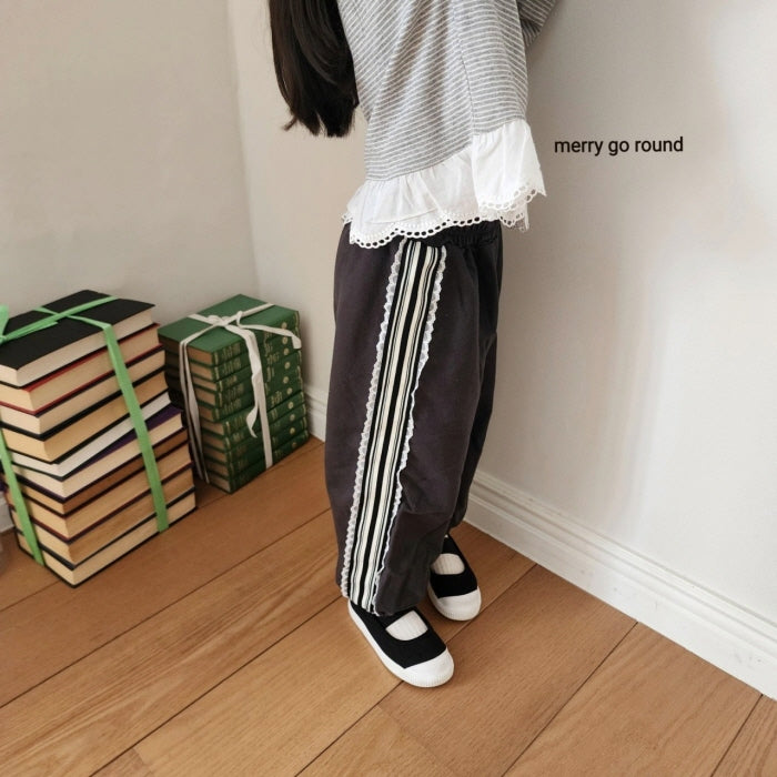 【25/秋】【店舗販売/即日発送】サイドレースラインパンツ