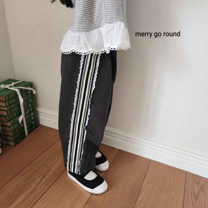 【25/秋】【店舗販売/即日発送】サイドレースラインパンツ