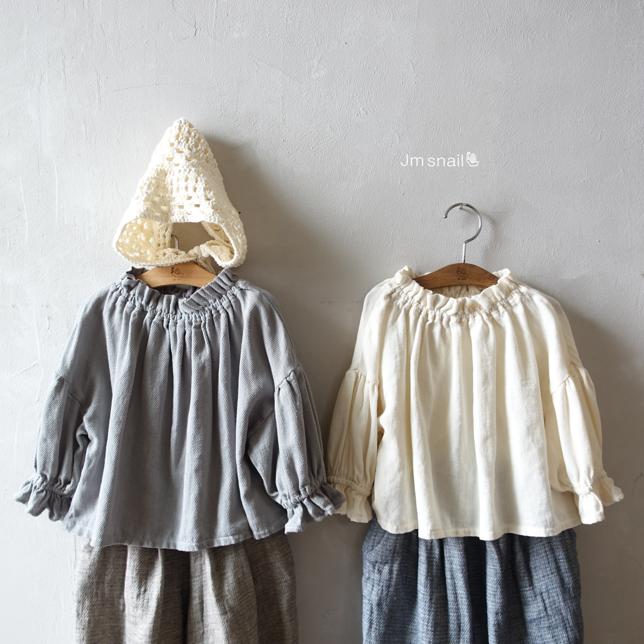 【25/秋】【店舗販売/即日発送】シャーリングネックブラウス