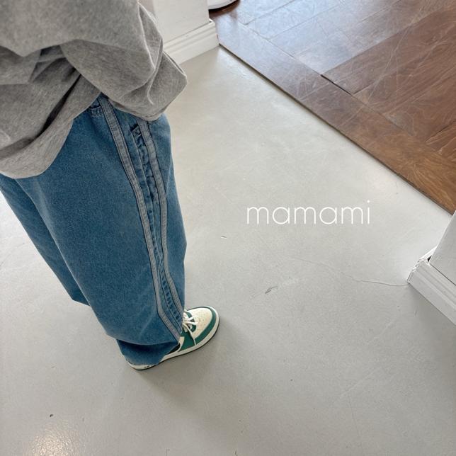 【25/秋】【店舗販売/即日発送】サイドラインデニムパンツ