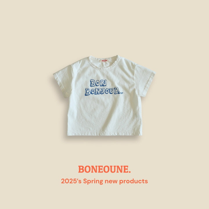 【25/夏】【店舗販売/即日発送】ボンジュールTシャツ