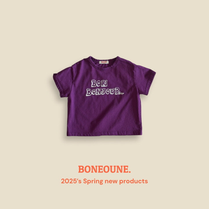 【25/夏】【店舗販売/即日発送】ボンジュールTシャツ