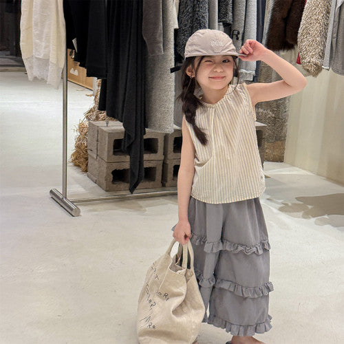 【26/夏】【店舗販売/即日発送】ノースリストライプブラウス