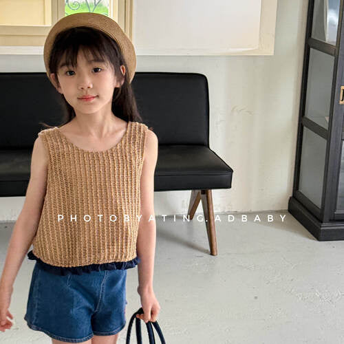 【25/夏】【店舗販売/即日発送】サマーニットノースリーブ