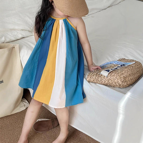 【25/夏】【店舗販売/即日発送】カラフルノースリワンピース