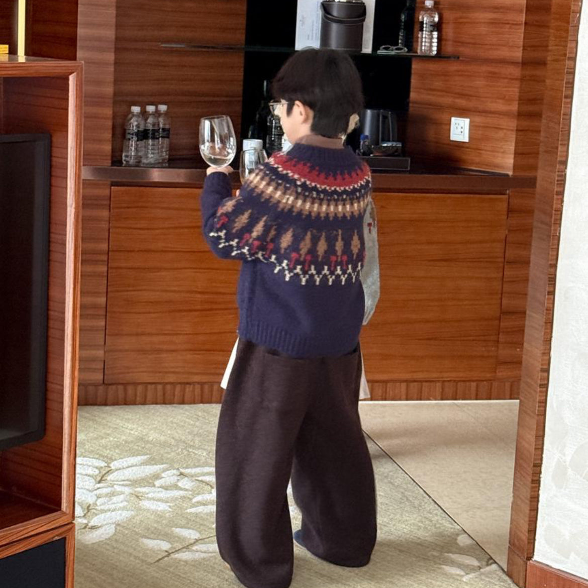 【25/冬】【店舗販売/即日発送】ボトルネックノルディックニット