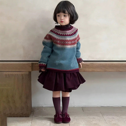 【25/冬】【店舗販売/即日発送】ガーリーアクリルラグランニット