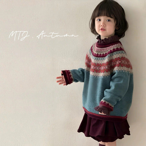 【25/冬】【店舗販売/即日発送】ガーリーアクリルラグランニット