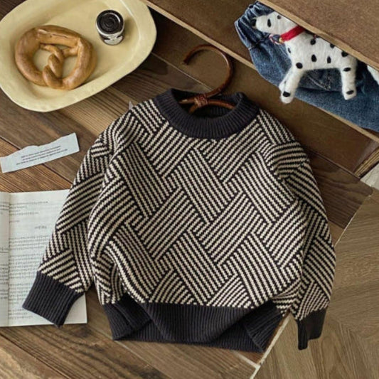 【25/冬】【店舗販売/即日発送】ヘリンボーンニット