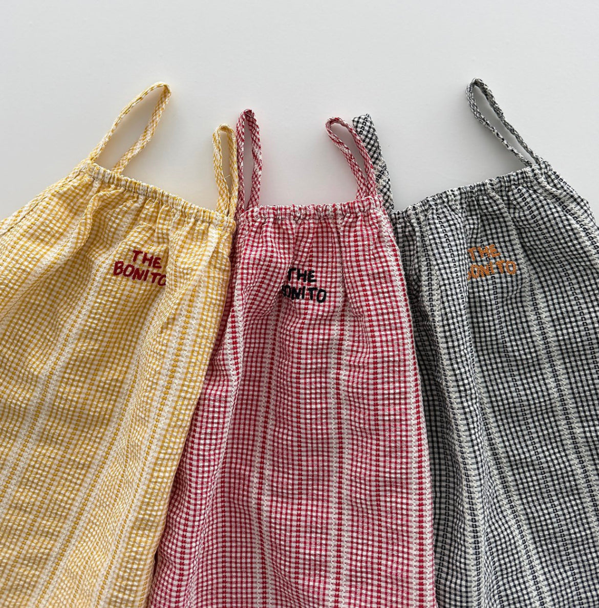 【26/夏】【店舗販売/即日発送】チェック柄キャミソールワンピース