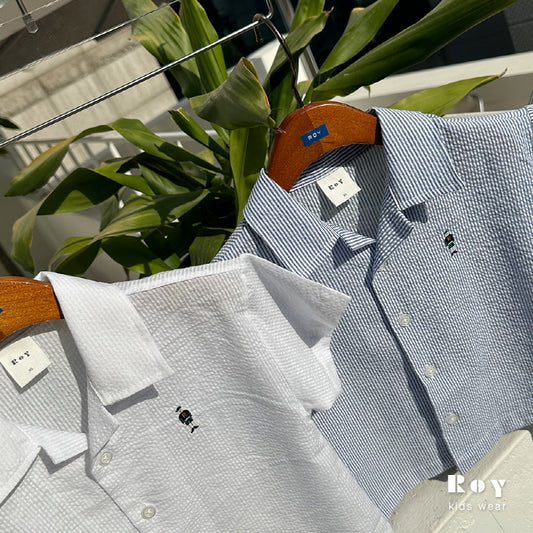 【24/夏】【店舗販売/即日発送】ワンポイントロゴボーリングシャツ