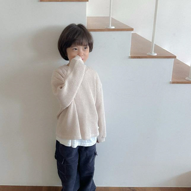 【25/冬】【店舗販売/即日発送】ワッフルカットソー