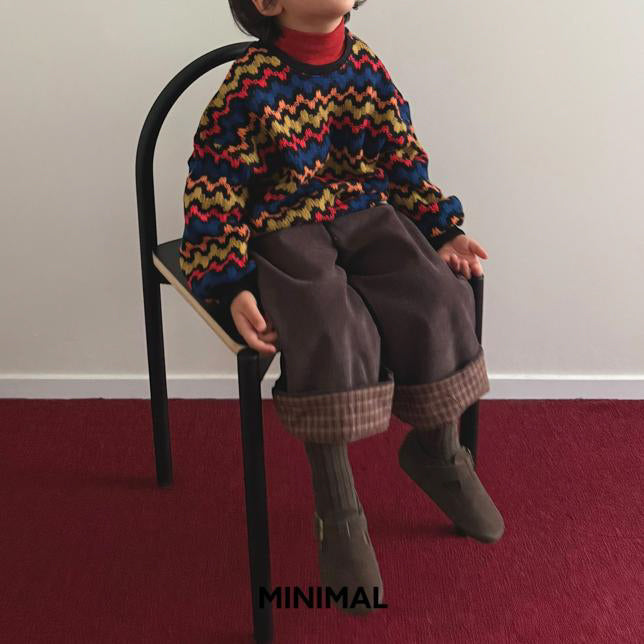 【25/冬】【店舗販売/即日発送】波ボーダーニット