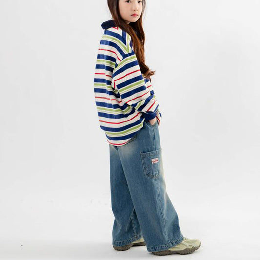 【25/冬】【店舗販売/即日発送】ロゴサイドポッケデニムパンツ