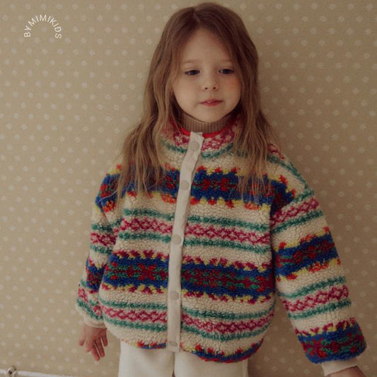 【25/冬】【店舗販売/即日発送】ノルディック柄フリースジャンパー