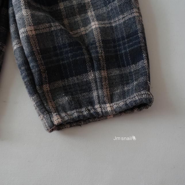 【25/冬】【店舗販売/即日発送】チェック柄起毛パンツ
