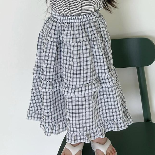 【26/夏】【店舗販売/即日発送】総柄ロング丈スカート
