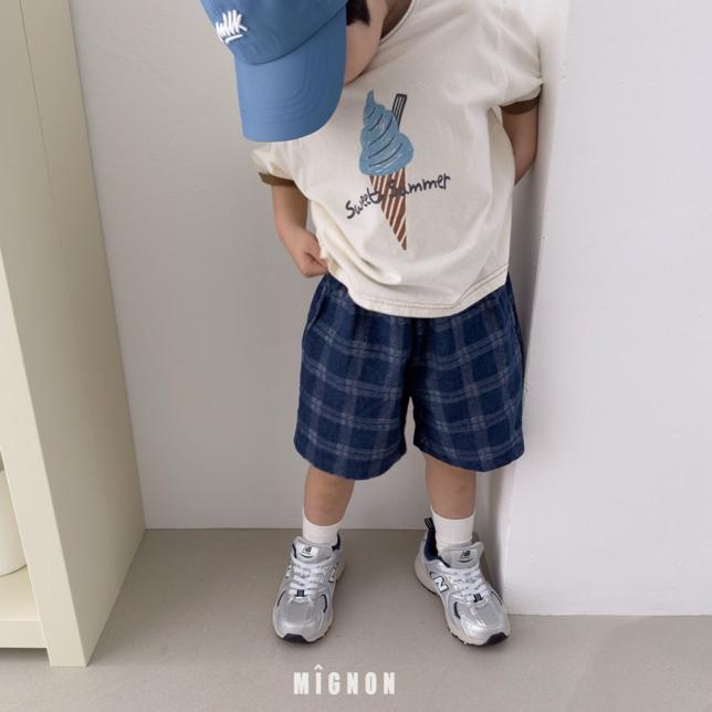 【26/夏】【店舗販売/即日発送】チェックデニムパンツ