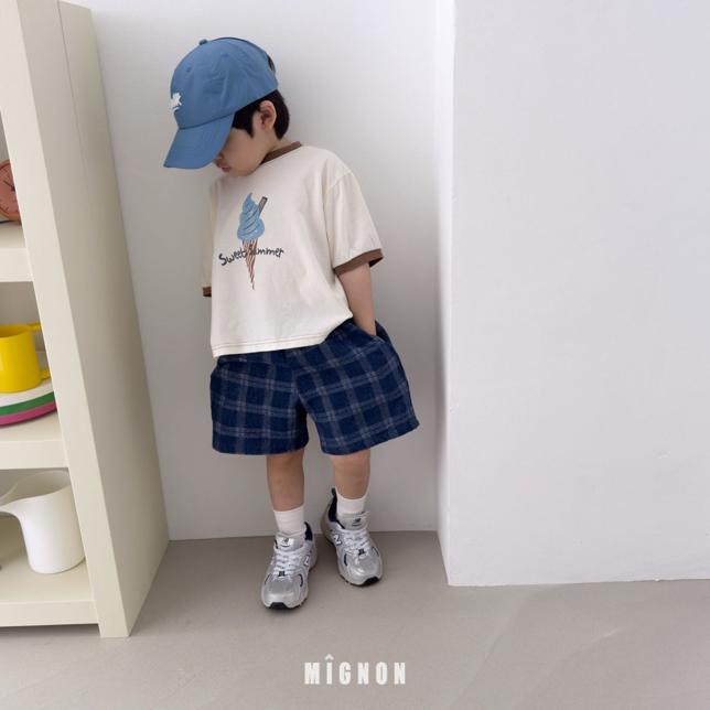 【26/夏】【店舗販売/即日発送】チェックデニムパンツ