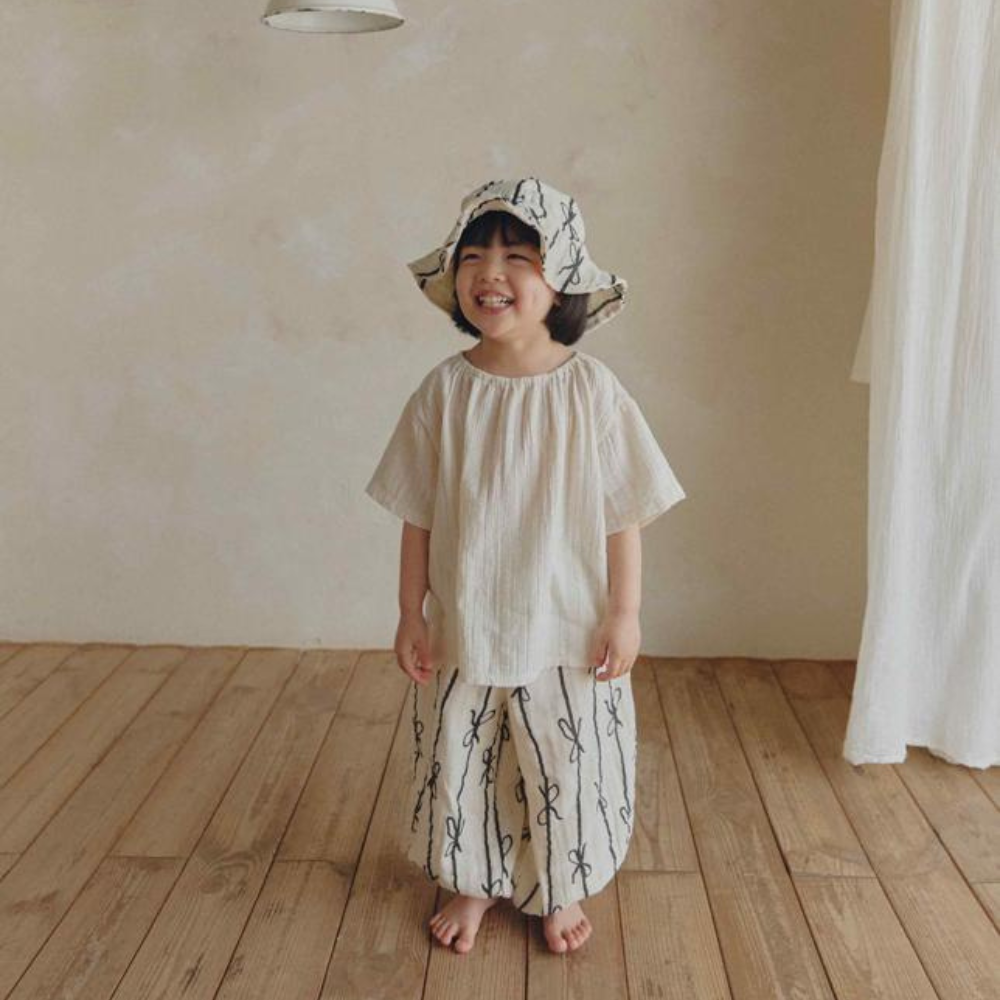 【26/夏】【店舗販売/即日発送】総柄ナチュラルバルーンロングパンツ
