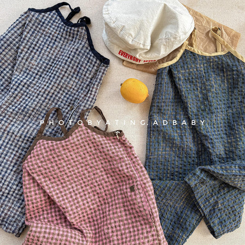 【26/夏】【店舗販売/即日発送】チェック柄オールインワン